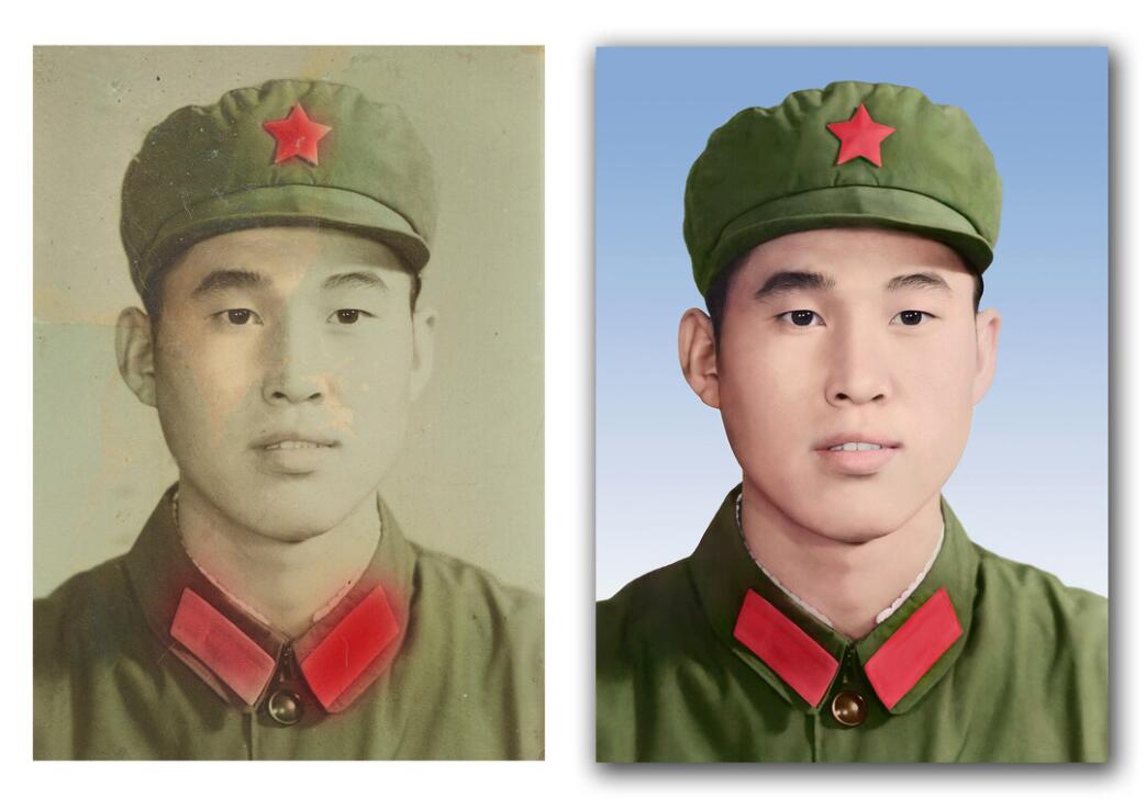 高明专业老照片精修工作室破损照片修复